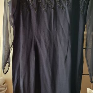 Black dress with sheer, Misses 14